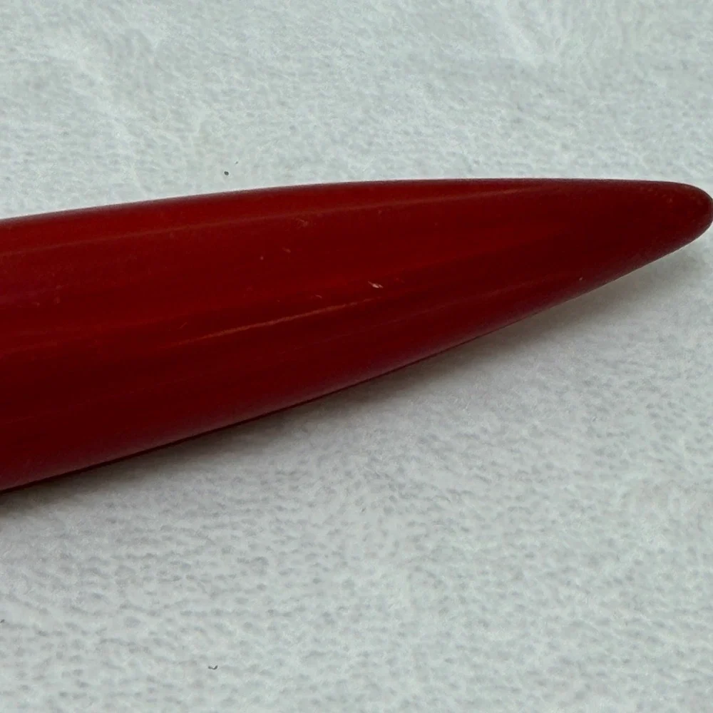 VTG Red Bakelite‎ Handle Potato Masher Stainless Steel Retro MCM Farmhouse